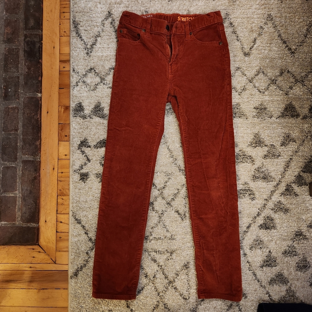 J. Crew/Crewcut Boys' corduroy pant in stretch fit Orange Size 10